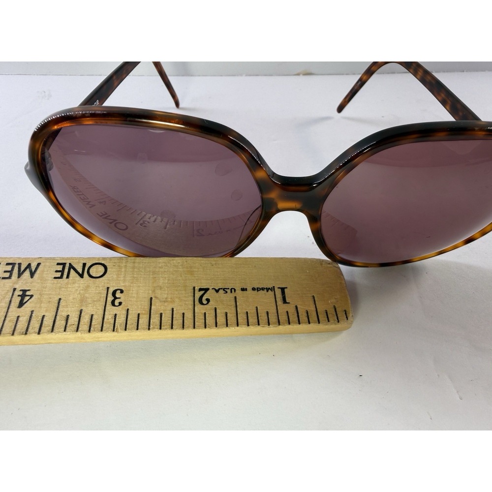 Vintage Liz Claiborne LC-19 TOR 140 Eyeglasses Frames Only Oval Tortoise Read - Picture 9 of 14
